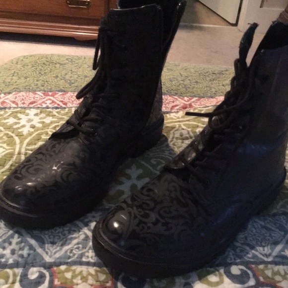 vera wang combat boots
